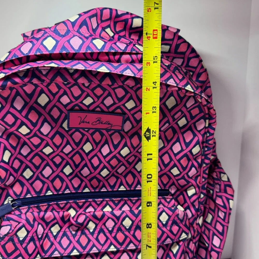 Vera Bradley Katalina Pink Diamond Grande Backpack - Picture 13 of 16